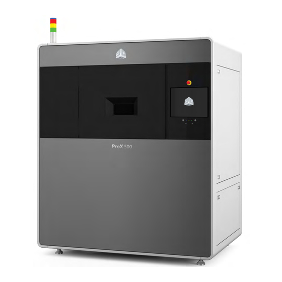 3D Systems ProX 500 User Manual