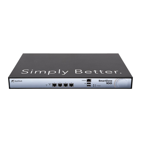 Ruckus Wireless SmartZone 100 Getting Started Manual