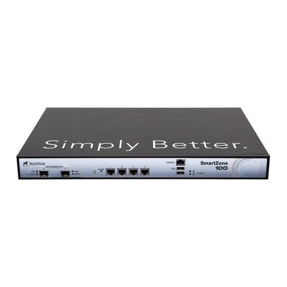 Ruckus Wireless SmartZone 100 Getting Started Manual