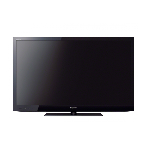 SONY BRAVIA KDL-42EX410 LCD TV OPERATING INSTRUCTIONS MANUAL 
