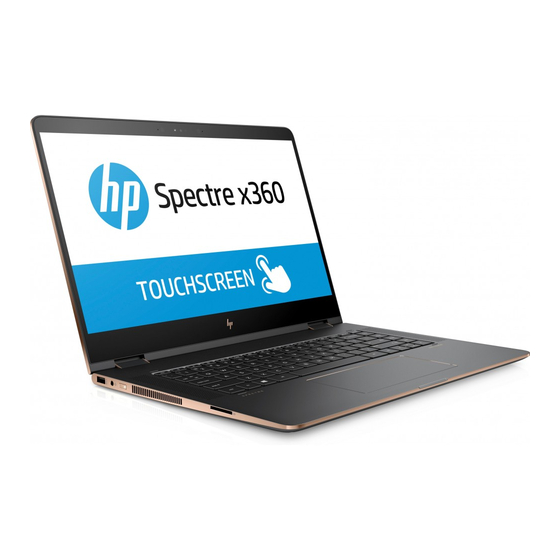 HP Spectre x360 Convertible 15-bl131ng User Manual