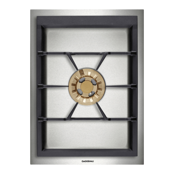 Gaggenau VG415311SG Installation Instructions Manual
