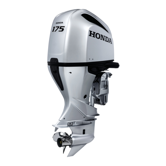 HONDA marine BF175D Owner's Manual
