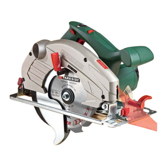 Parkside PHKS 1300 A1 CIRCULAR SAW Operation And Safety Notes