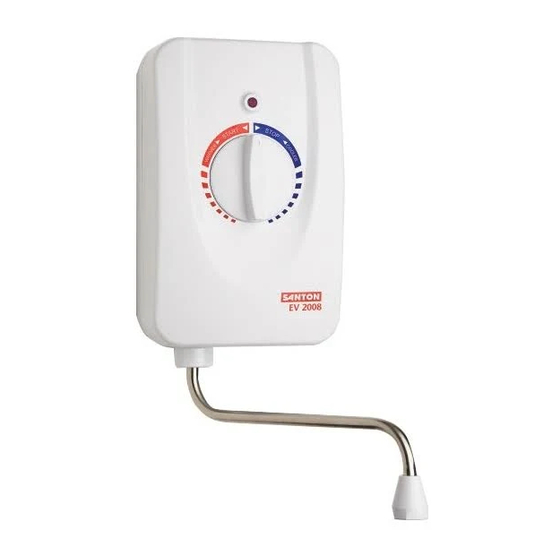 Santon EV 2008 Installation And User Instructions Manual