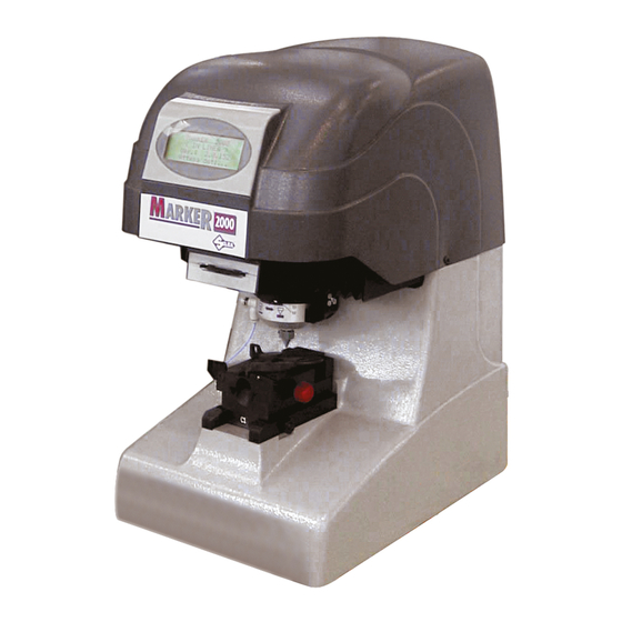 Silca Marker 2000 Quick Start Manual