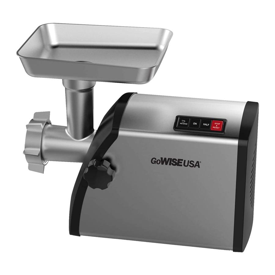 GoWISE USA GW88011 Electric Meat Grinder Manuals
