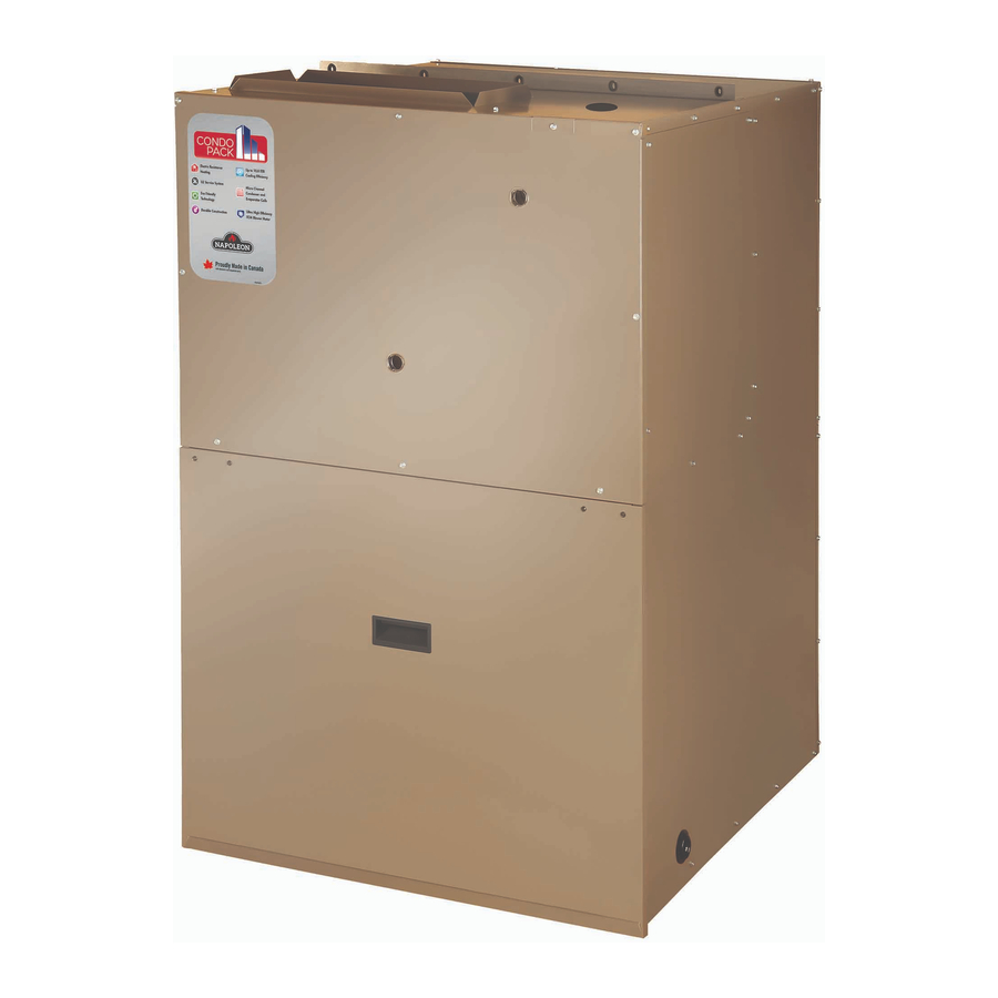 Napoleon Condo Pack Installation And Operating Instructions Manual