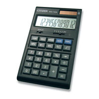 Citizen SDC-722A Instruction Manual