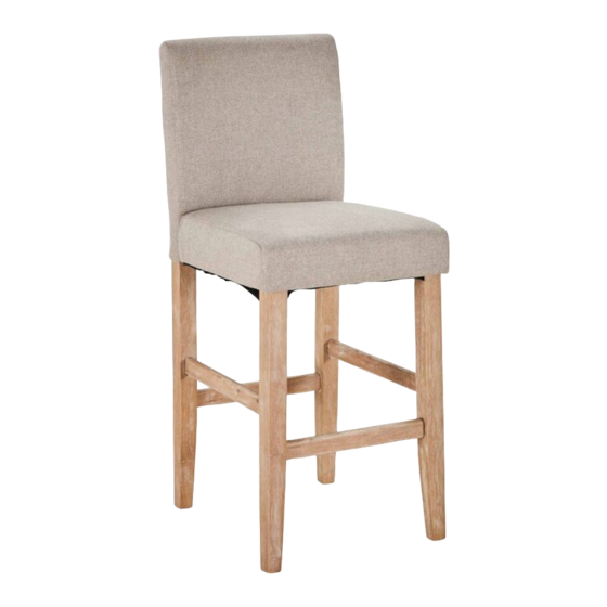 fantastic furniture MADISON Bar stool 1 STR Manual