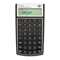 HP HEW10BII - 174; 10BII - 10bII Financial Calculator User Manual