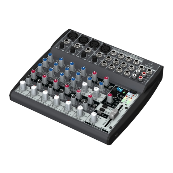 Behringer Xenyx 1202FX Quick Start Manual