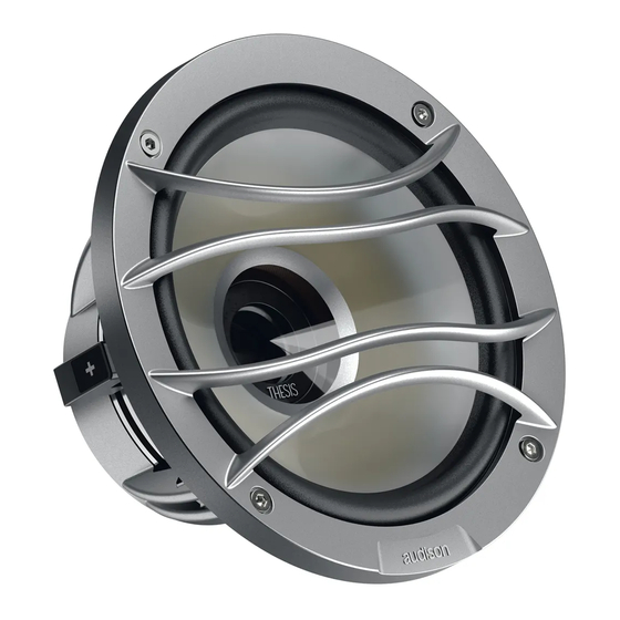 Audison ADVANCED TH SPEAKERS Manuals