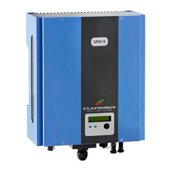 CLENERGY SPH15 INSTALLATION AND OPERATION MANUAL Pdf Download | ManualsLib