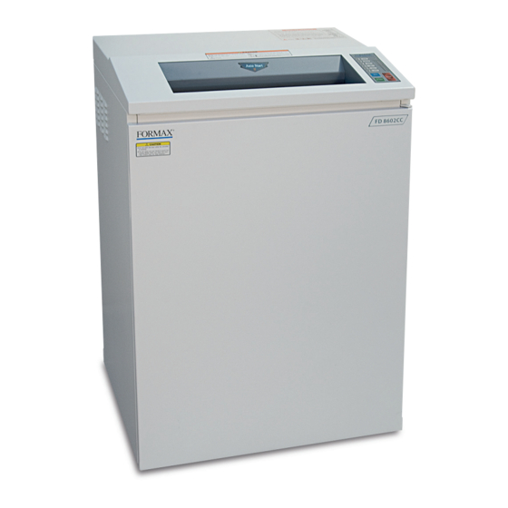 FORMAX FD 8602CC OPERATOR'S MANUAL Pdf Download | ManualsLib