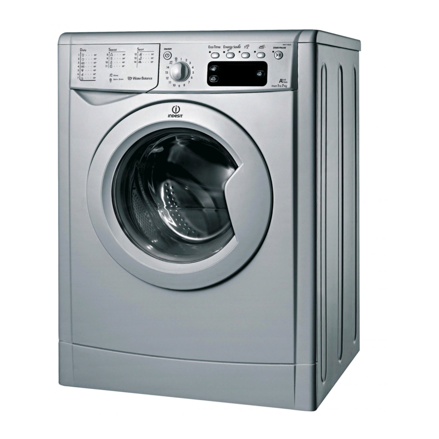 INDESIT IWDC 6105 INSTRUCTIONS FOR USE MANUAL Pdf Download | ManualsLib