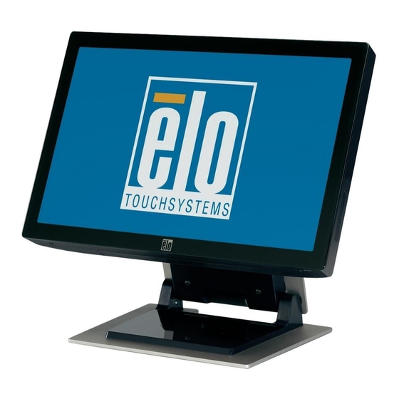 ELO TOUCHSYSTEMS ET2200L USER MANUAL Pdf Download ManualsLib