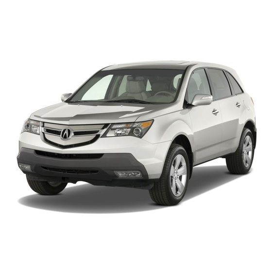 Acura MDX 2008 Owner's Manual