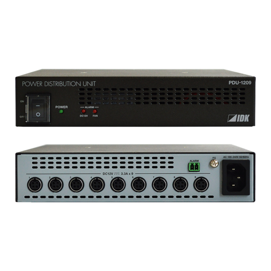 IDK PDU-1209 User Manual