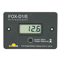 SunWare FOX-D1/E Installation Manual
