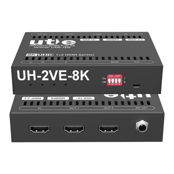 UTE UH-2VE-8K User Manual