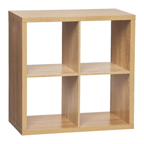 SlumberTrek Australia INABOX MALMO 4 CUBE BOOKCASE Assembly Instruction