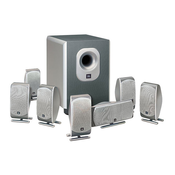 JBL Surround Cinema Speakers SCS150SI Black Complete 6-Piece Home Speaker  System