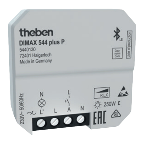 Theben DIMAX 544 plus P Manuals