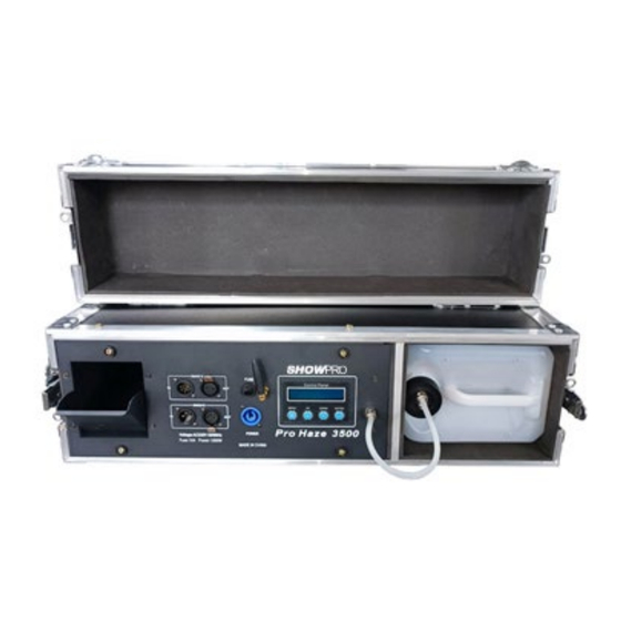 ShowPro Pro Haze 3500 User Manual