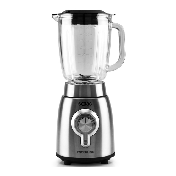 SOLAC Pro Mixter 1800 Inox Instructions For Use Manual