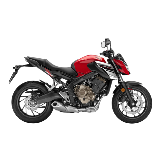 Honda CB650FA 2018 Owner's Manual