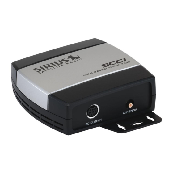 Sirius Satellite Radio SiriusConnect SCC1 User Manual