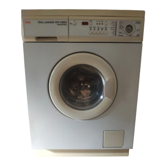 AEG OKO LAVAMAT 1370 Turbo sensotronic Operating Instructions Manual