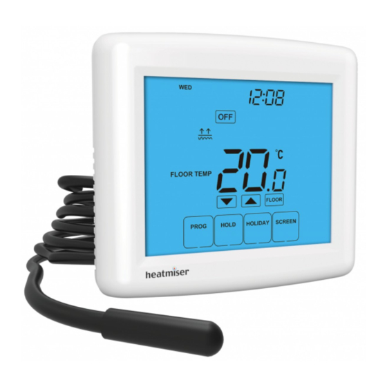 Heatmiser Touch Programmable Thermostat Manuals