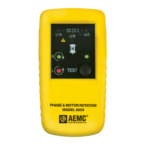 AEMC 6609 User Manual