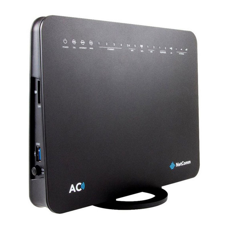 NetComm NL1901ACV Settings Manual