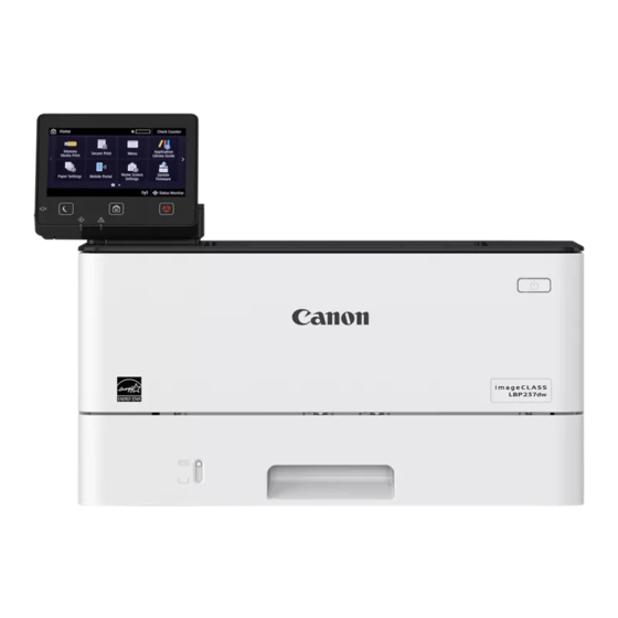 Canon imageCLASS LBP237dw Setup Manual