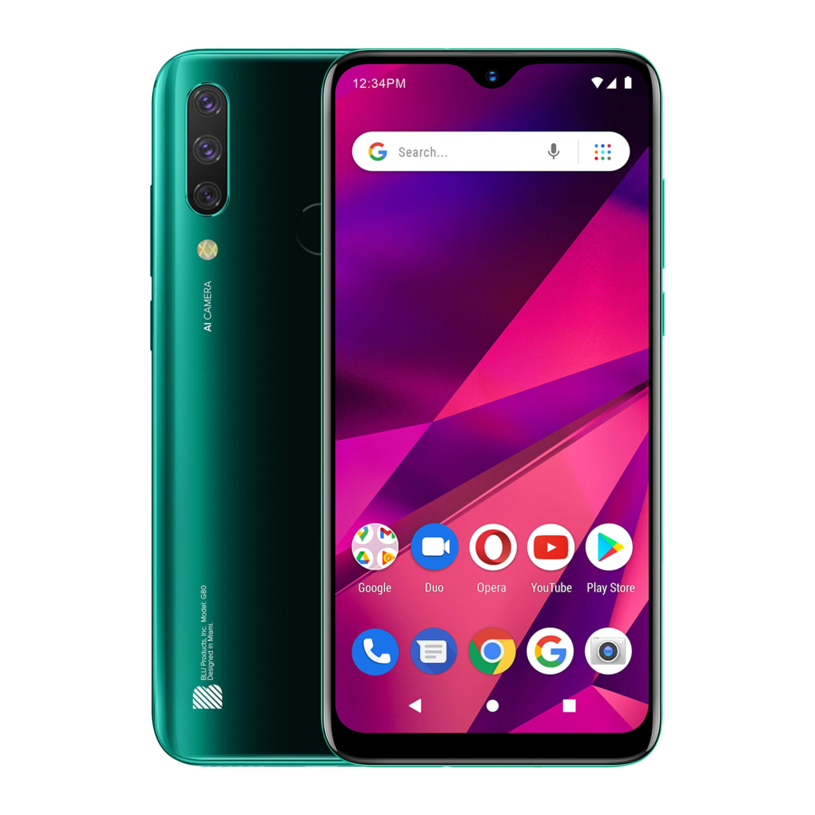 BLU G80, YHLBLUG80 - Smartphone Manual