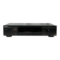 Sony ST-SA50ES - Am/fm Tuner Operating Instructions Manual