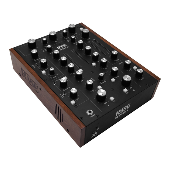 Rane MP2014 User Manual