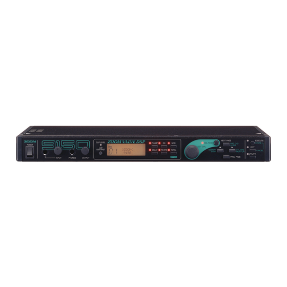 Zoom 9150 Operation Manual
