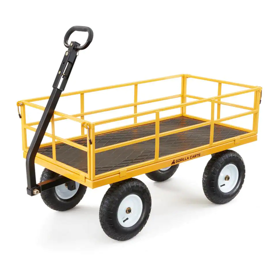 Gorilla Carts GOR1201B Quick Start Manual