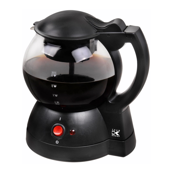 User Manuals: Team kalorik TKG TKB 1023 N Coffee Maker
