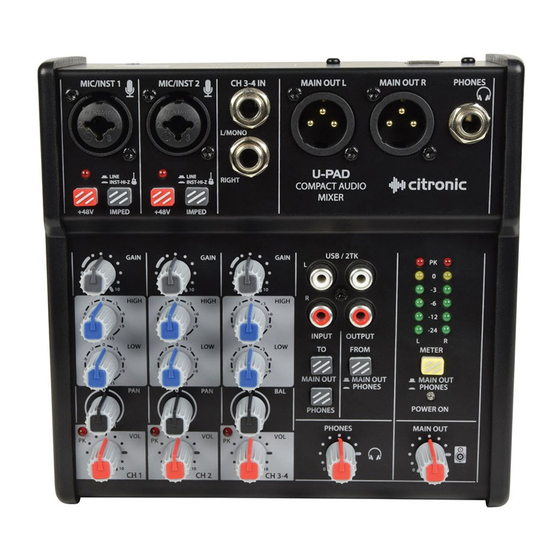 Citronic U-PAD User Manual