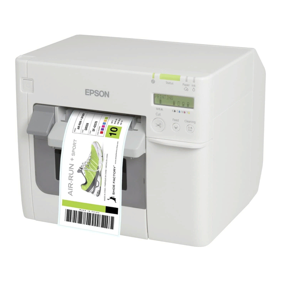 Epson TM-C3500 Quick Printing Manual