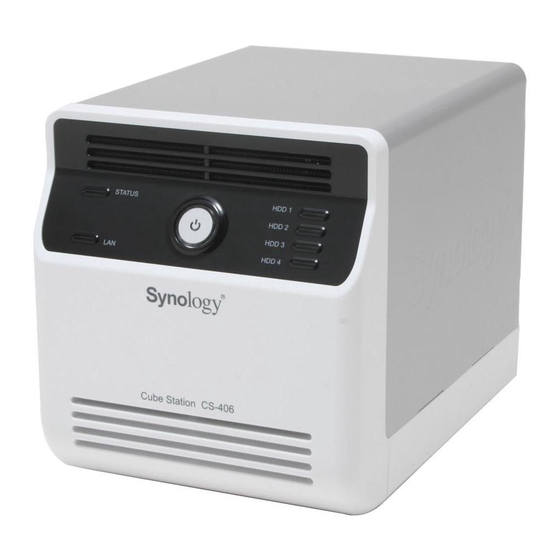 Synology Cube Station CS-406 Series Quick Installation Manual