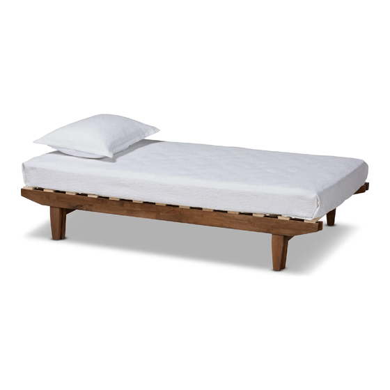 Baxton Studio Extension Bed 0036 Assembly Instructions