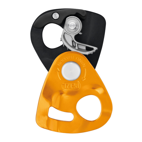 Petzl NANO TRAXION Manual