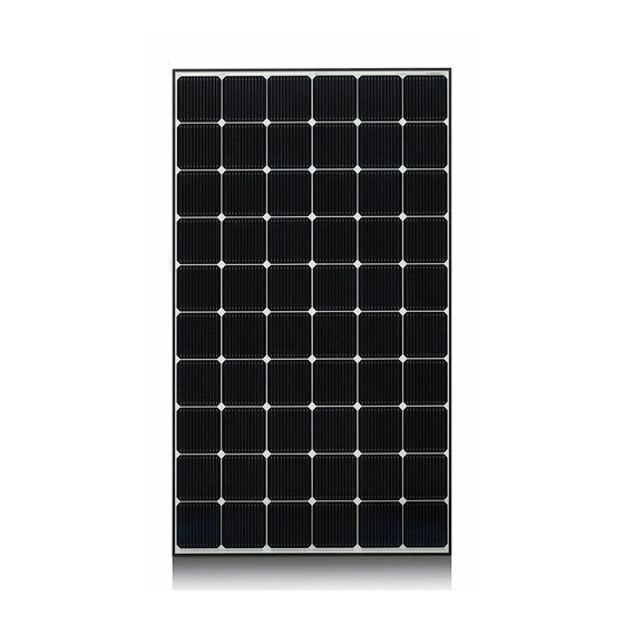 LG PV Solar MODULE Manuals