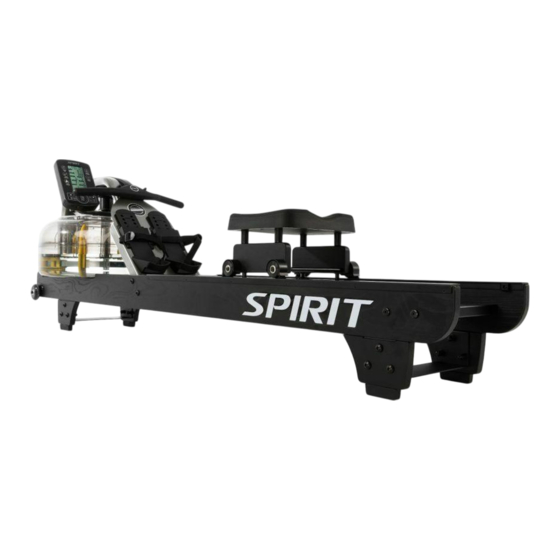 Spirit Fluid Rower 900 Series Owner's Manual